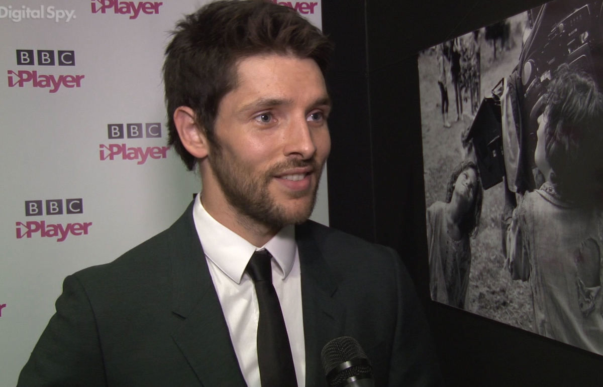 preview for Colin Morgan and Charlotte Spencer talk new series 'The Living And The Dead'