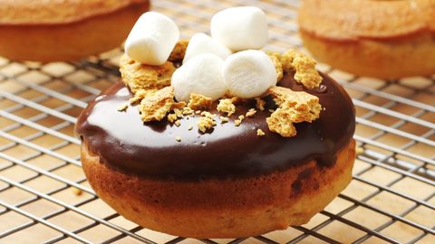 preview for These Baked S'mores Donuts Are A Twist On Your Favorite Summer Dessert