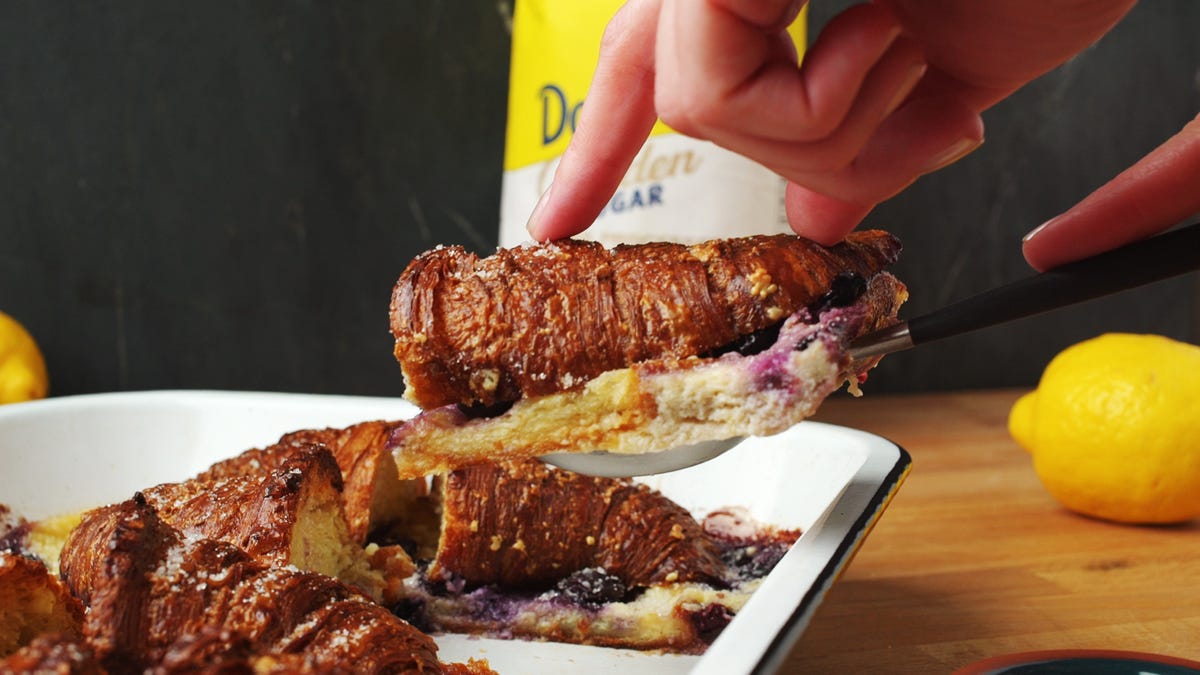 preview for A Lemon Blueberry Croissant Bake Is The Refreshingly Sweet Treat We Need RN