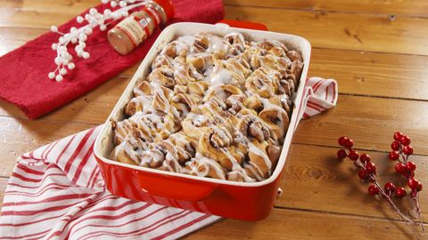 preview for Cinnamon Roll French Toast Bake I Delish + McCormick