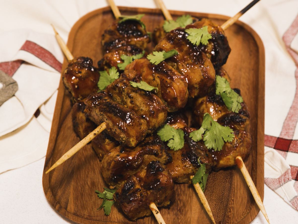 The Tiny Turtle - Pinchos, meaning skewers or spikes, are a classic Puerto  Rican street food! Have you tried ours? Available in Chicken, Pork, Shrimp,  and Steak. They are grilled and served