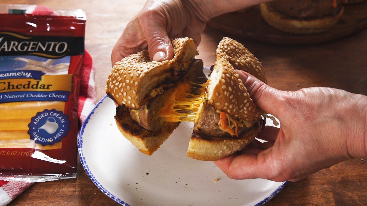 preview for Grilled Turkey Juicy Lucy Burgers Couldn't Be Easier to Make