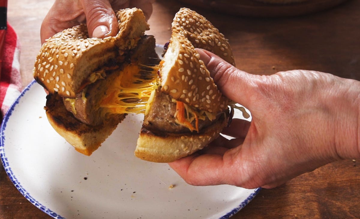 Video player poster image preview for Grilled Turkey Juicy Lucy Burgers Couldn't Be Easier to Make