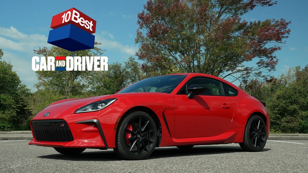 Subaru BRZ/Toyota GR86: Car and Driver 2025 10Best Cars