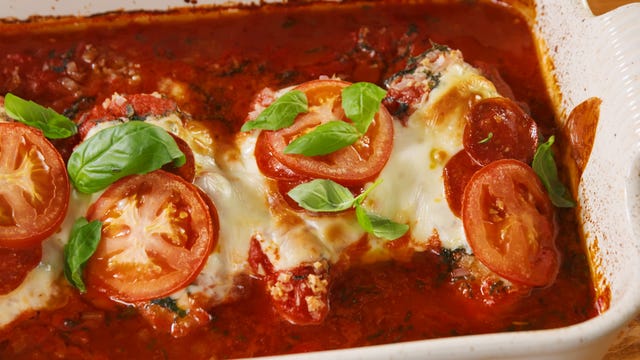 Best Pizza Chicken Bake Recipe - How To Make Pizza Chicken Bake