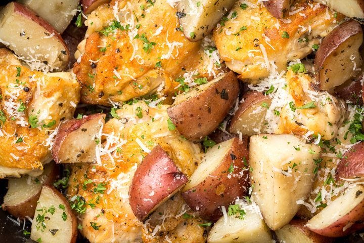 preview for Slow-Cooker Garlic Parm Chicken = Weeknight Warrior