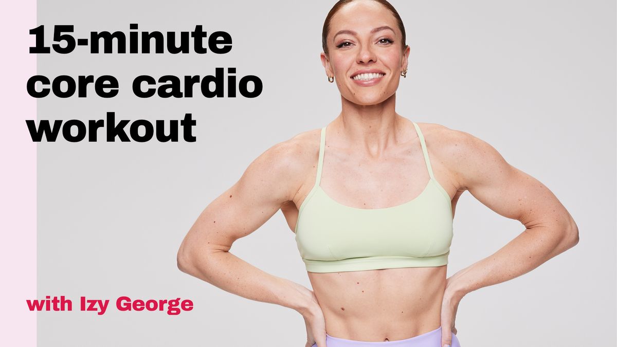 preview for 15-minute core cardio workout with Izy George