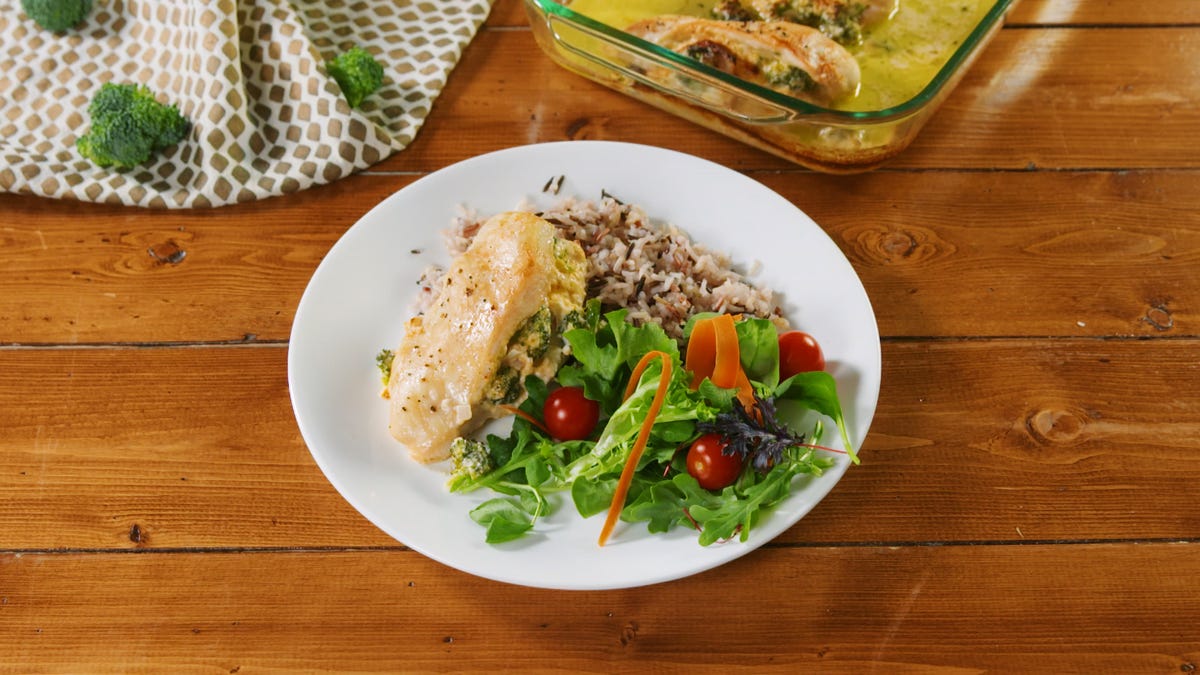 preview for This Broccoli Cheddar Stuffed Chicken Is Weeknight Gold