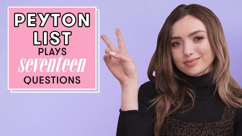 preview for Peyton List On Working With Michelle Obama and Her Cobra Kai Fight Scenes | 17 Questions | Seventeen