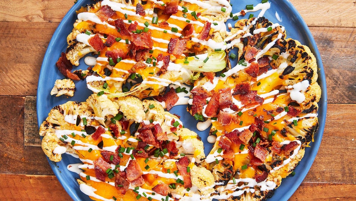 preview for This Loaded Grilled Cauliflower Will Make You Actually Crave Vegetables