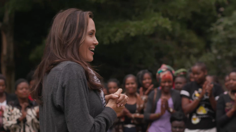 preview for Angelina Jolie Visits RefuSHE Fashion Show In Kenya