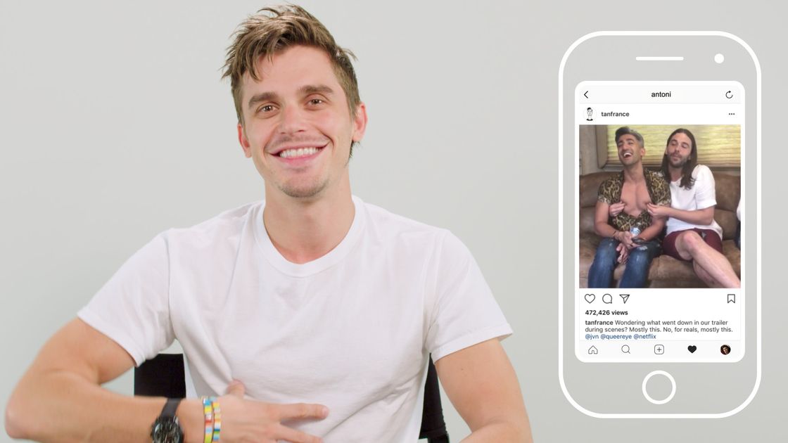 preview for Queer Eye's Antoni Porowski Insta-Stalks The Fab Five
