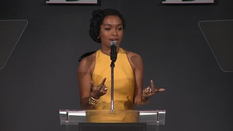 preview for Yara Shahidi's Women in Hollywood Speech