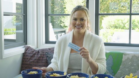 preview for Chrissy Teigen Vs. Crazy Chip Flavors | Food Fight