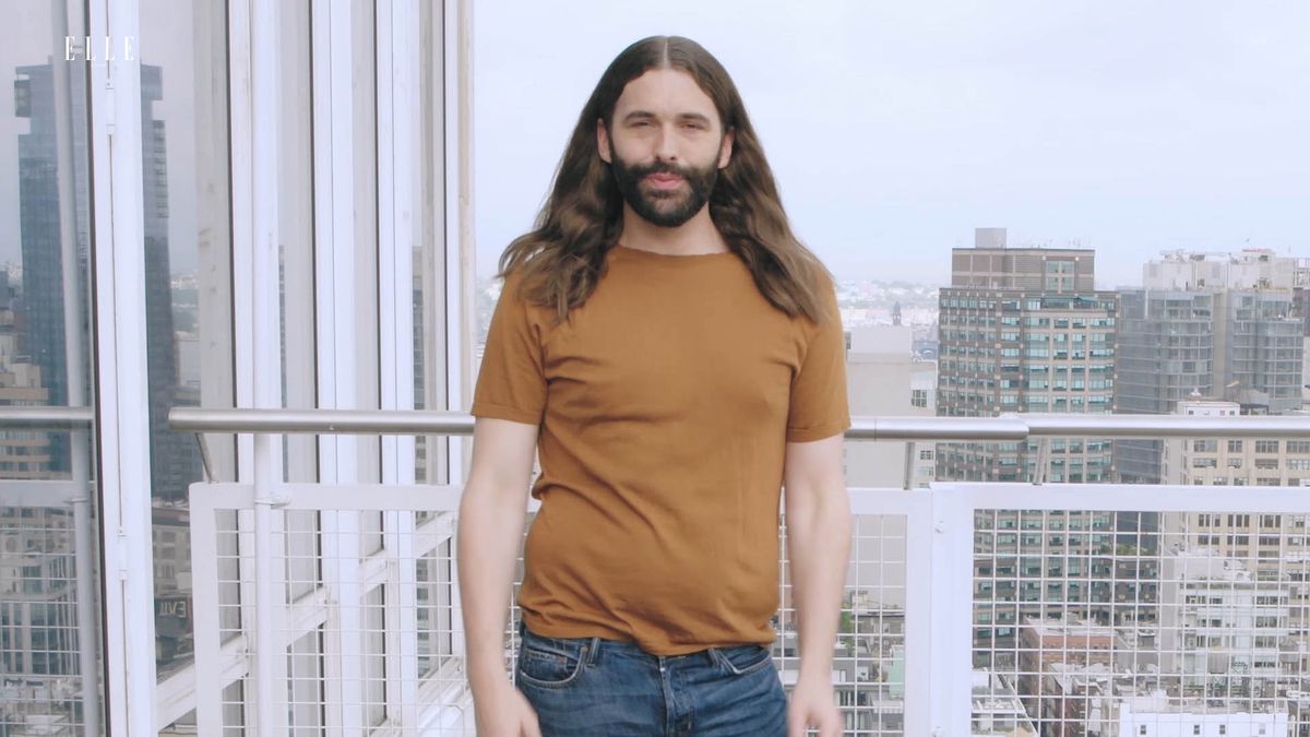 preview for This Morning Beauty Routine is How Jonathan Van Ness Gets Camera-Ready | Waking Up With | ELLE