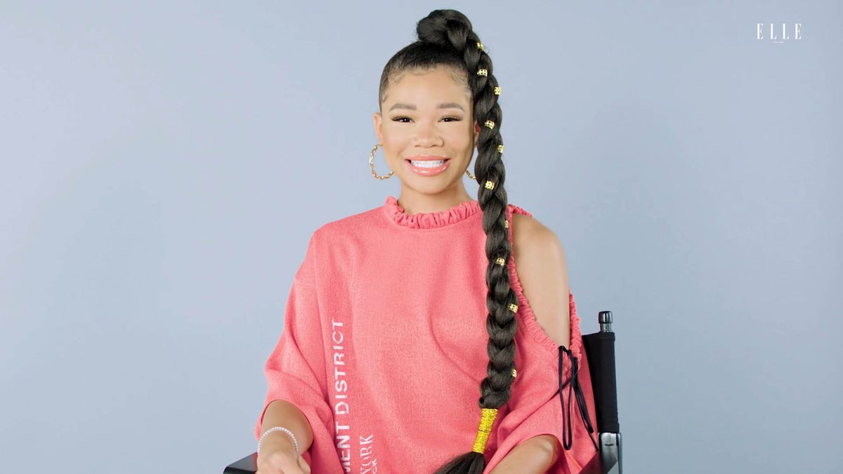 preview for We Quizzed Euphoria Star Storm Reid on Her Famous Co-Stars Lupita Nyong'o, Brad Pitt, & More