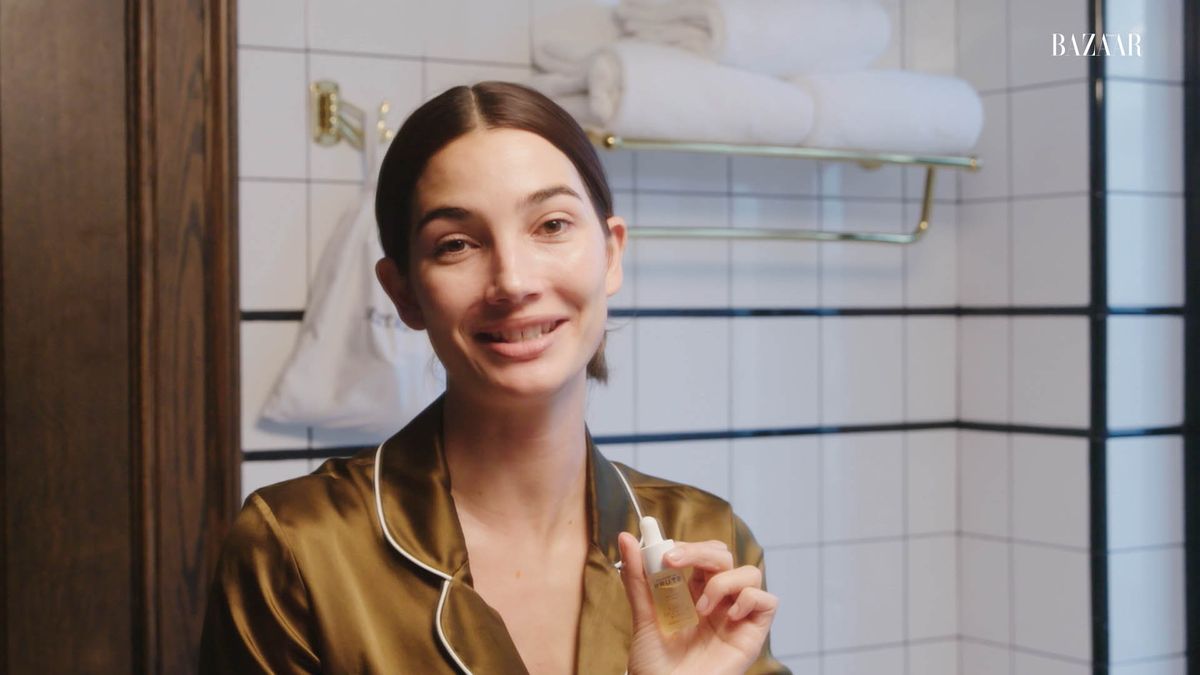 Watch Lily Aldridge Share Her Nightly Skin Care Routine - Lily Aldridge Go  To Bed With Me Video