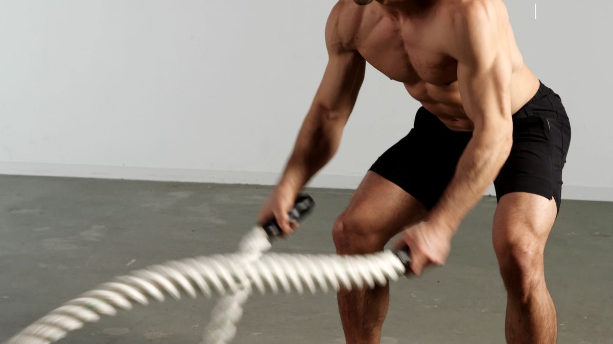 Love Battle Ropes at the Gym? Try a Lighter-Weight Lightning Rope at Home
