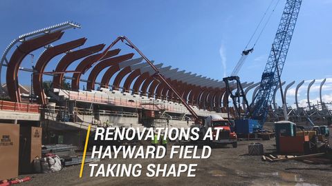 preview for Renovations At Hayward Field Taking Shape