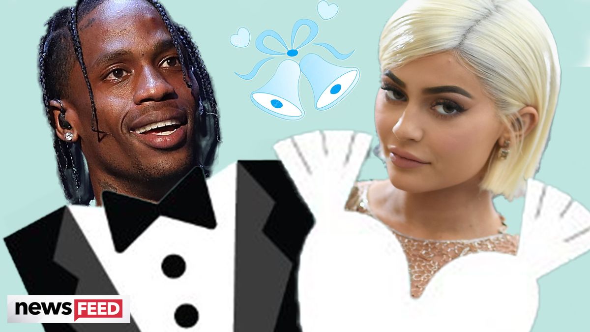 preview for Kylie Jenner & Travis Scott Getting Married After White Gown Loaded Onto Jet?!?
