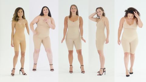 preview for 5 Womens' Brutally Honest Reviews of Kim Kardashian’s Shapewear | Actual People Try On | Cosmo