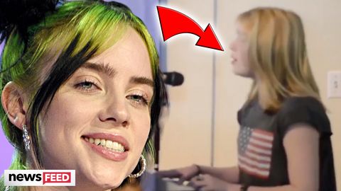 preview for Billie Eilish Surprises MEGA-FAN With Home Video Before Fame!