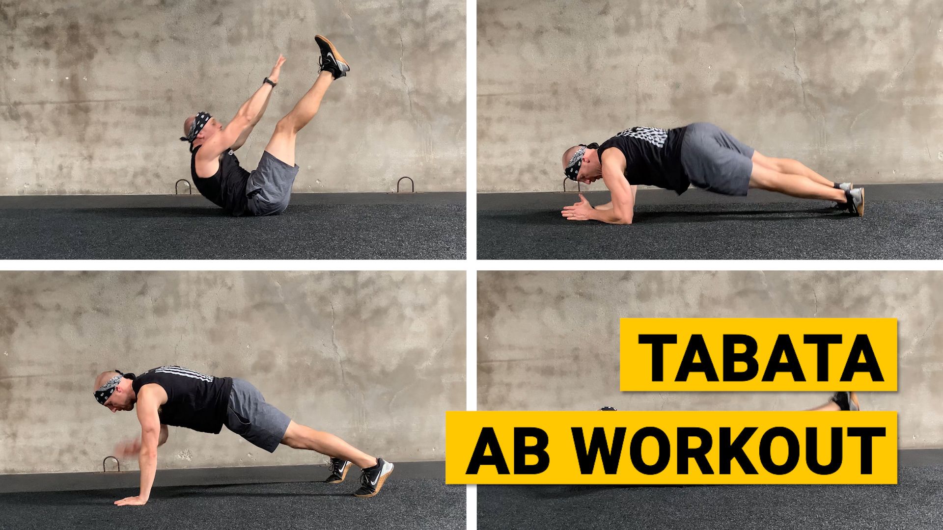 Tabata plank online workout