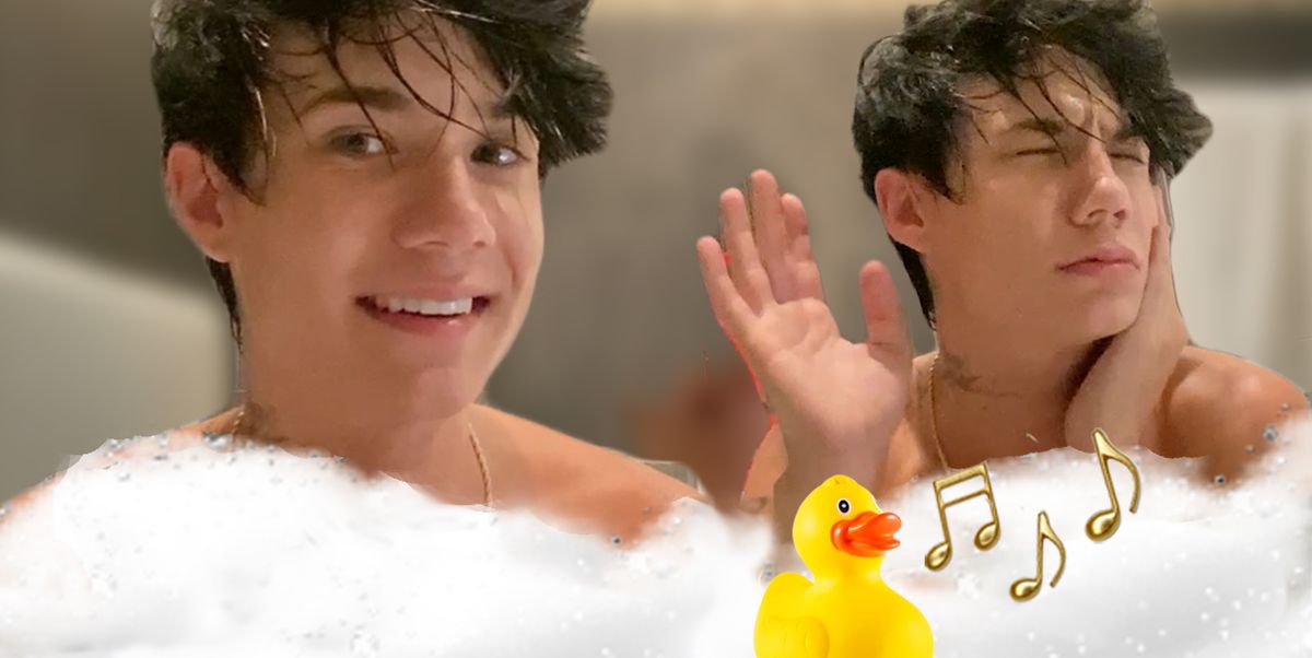 Tiktok Star And Singer Jxdn Sang His New Songs In The Bath — Jaden Hossler Singing In The
