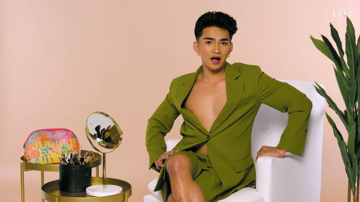 preview for Bretman Rock Slays in a One-Handed Makeup Challenge on ELLE