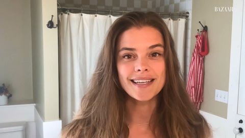 preview for Nina Agdal's Nighttime Skincare Routine | Go To Bed With me