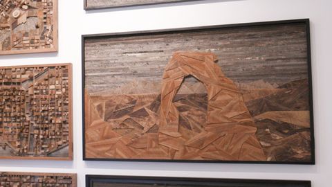 preview for Beautiful Things: Watch Craig Forget Create One of a Kind Artwork from Reclaimed Wood