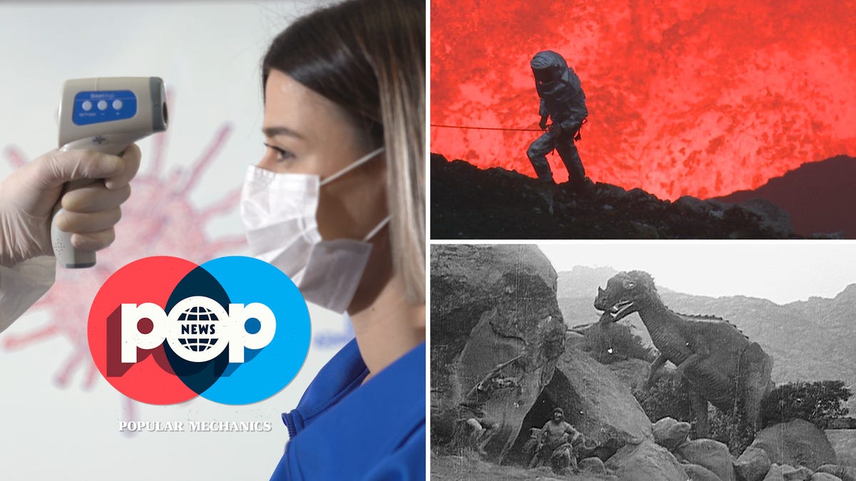 Video player poster image preview for Pop News: Airports, Lava Floors and Movie Stunts