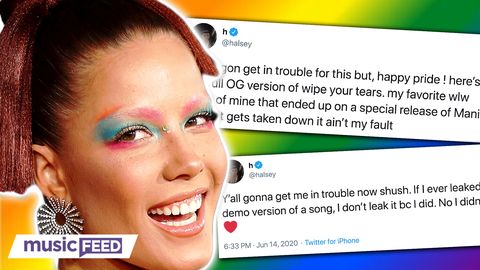 preview for Halsey Is Leaking New Music In Honor Of Pride Month!