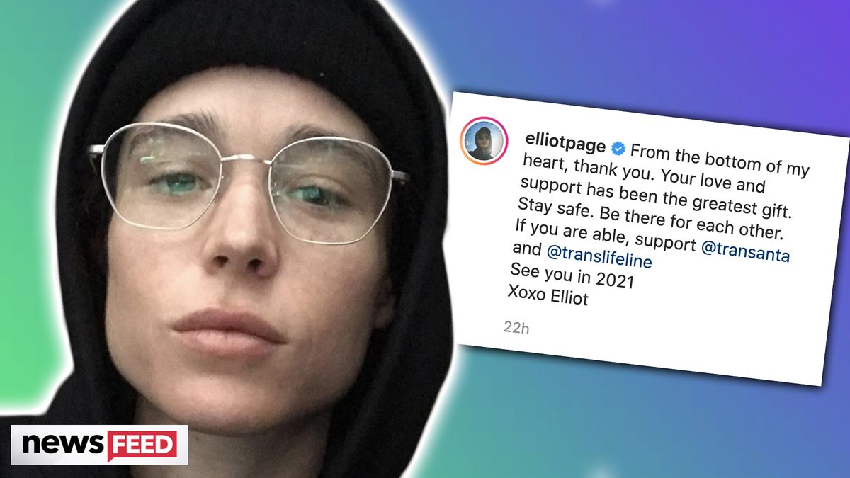 preview for Elliot Page DEBUTS First Photo Since Coming Out As Transgender!