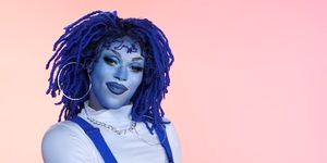 blue drag queen