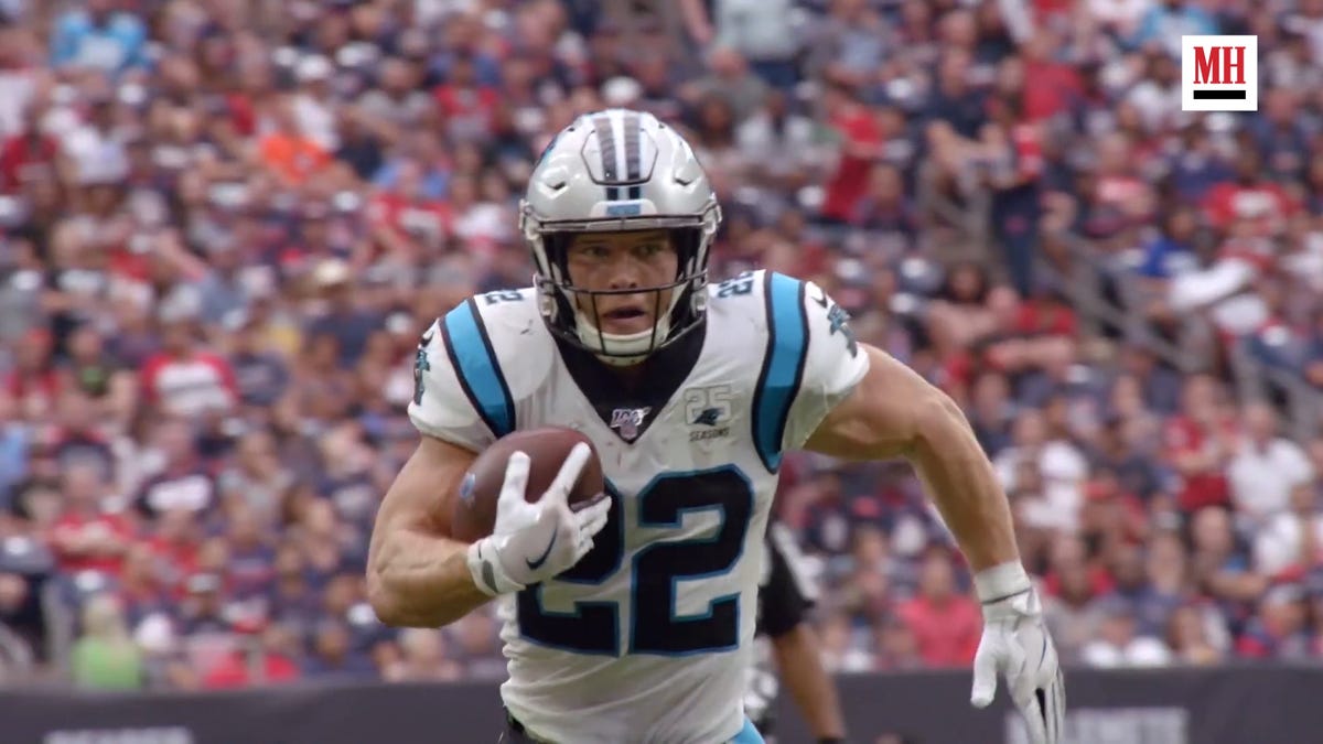 Panthers RB Christian McCaffrey strained hamstring vs. Texans