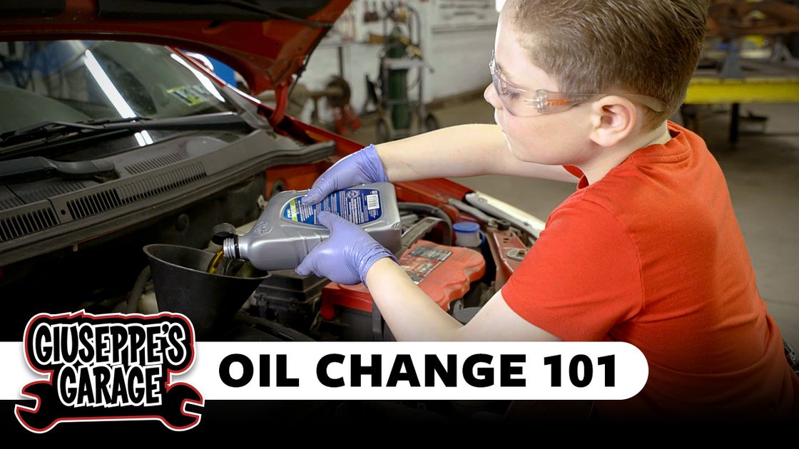 preview for Giuseppe's Garage | Oil Change 101 | Popular Mechanics