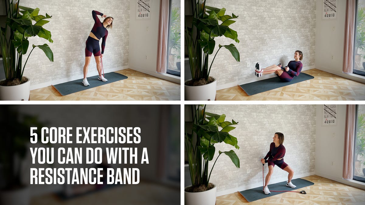 resistance band abs exercises