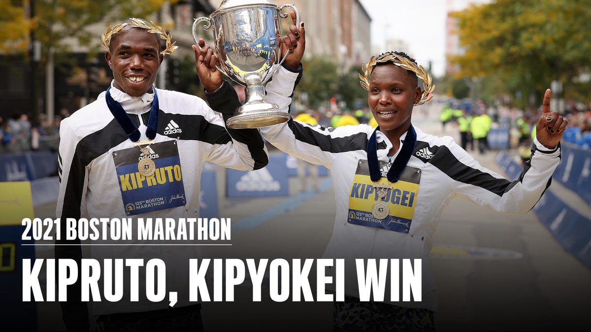 preview for Benson Kipruto and Diana Kipyokei Win the 2021 Boston Marathon