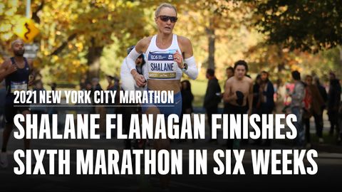 preview for Shalane Flanagan Finishes the NYC Marathon, Her Sixth World Major Marathon in 2021