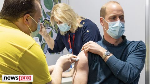 preview for Prince William's Arm In VIRAL Vaccine Photo Left Fans THIRSTY!