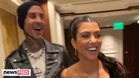 preview for Travis Barker Flies On First Plane With Kourtney Since Surviving Deadly Crash