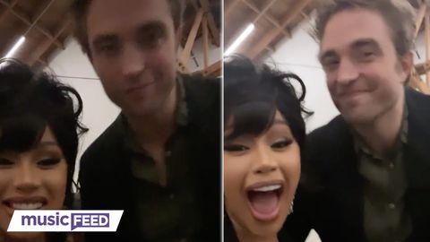 preview for WATCH Cardi B FANGIRL Over MEETING Robert Pattinson!