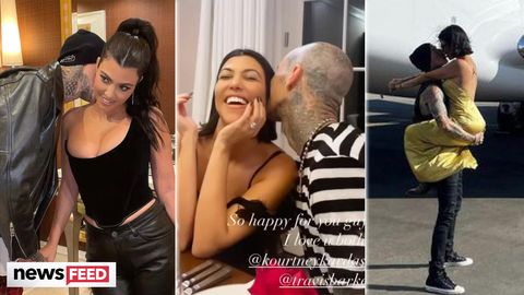preview for Kourtney Kardashian & Travis Barker's Relationship Timeline: All Their OMG Moments