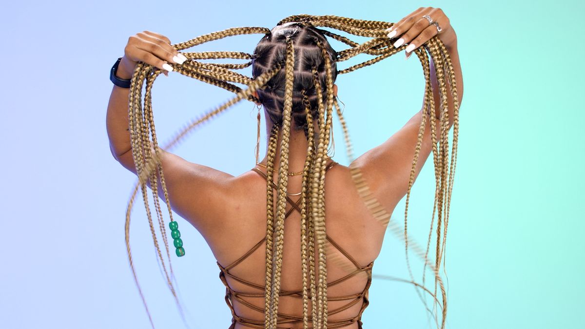 The Braid Up': How to Create Large Knotless Box Braids in 2023