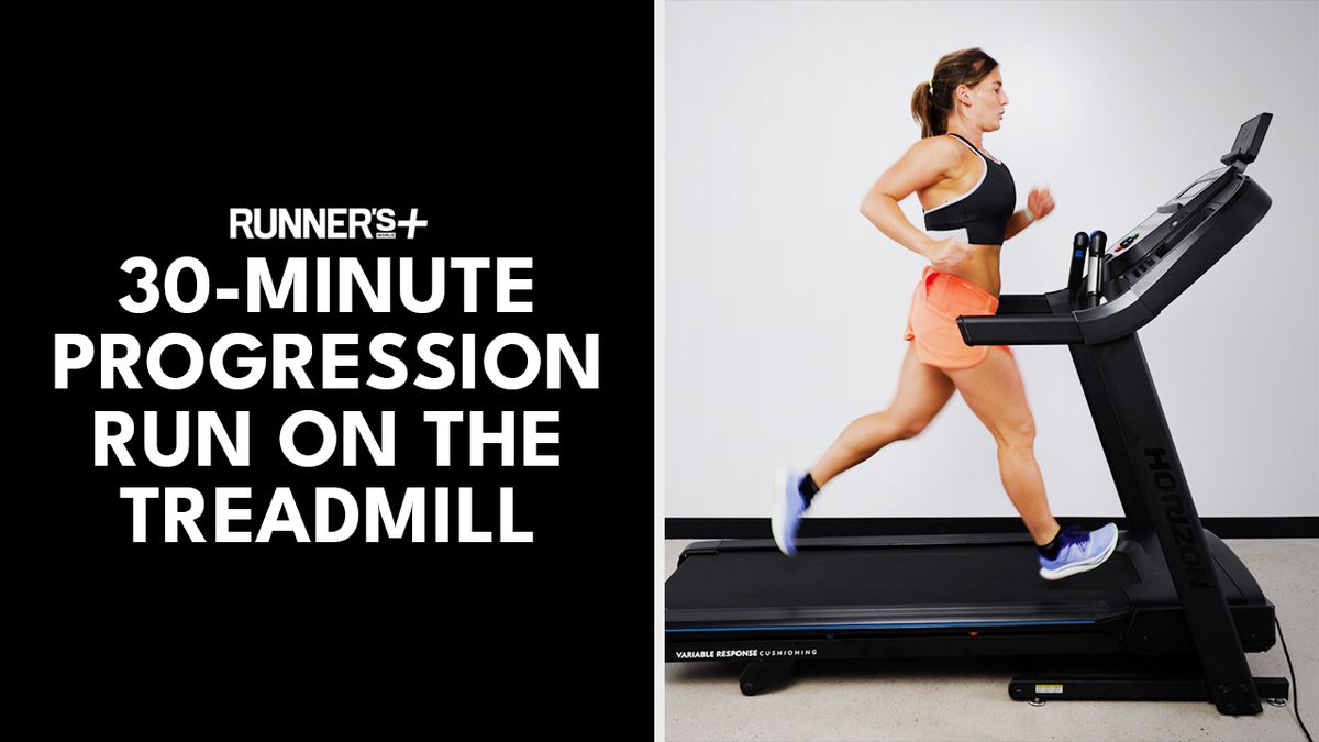 30-Minute Treadmill Progression Run - Treadmill Interval Workout