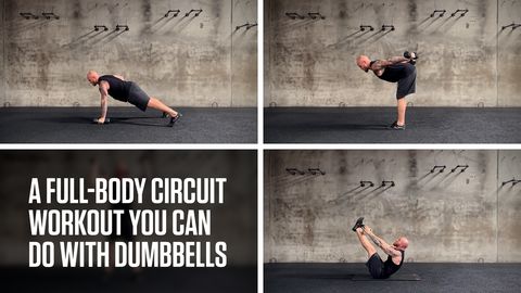 preview for A Full-Body Circuit Workout You Can Do With Dumbbells