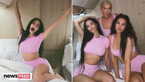 preview for Kim Kardashian Throws Pajama Party On Private Jet Amid Photo Editing Fail Drama!