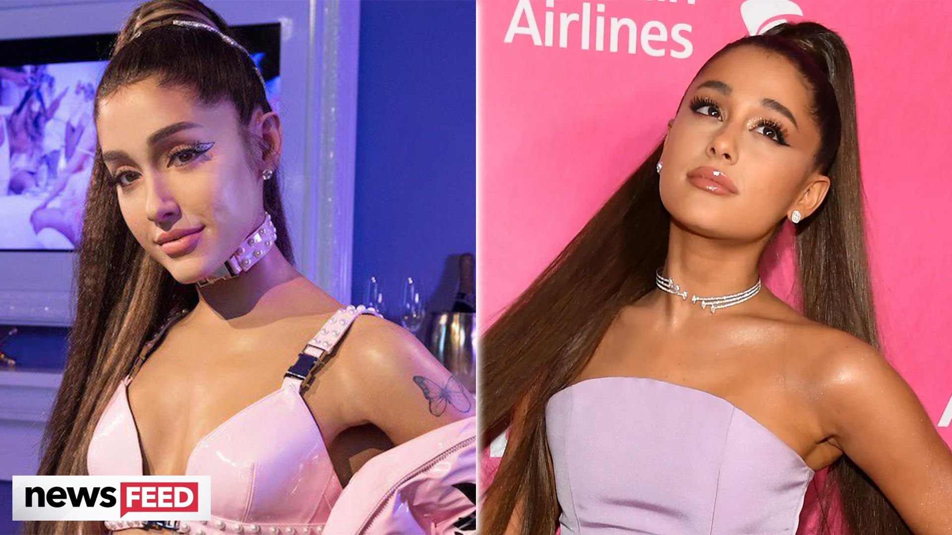 Ariana Grande Porn Captions Sex - Ariana Grande's Toned Abs In A Bra Top Set Stole The Show On IG