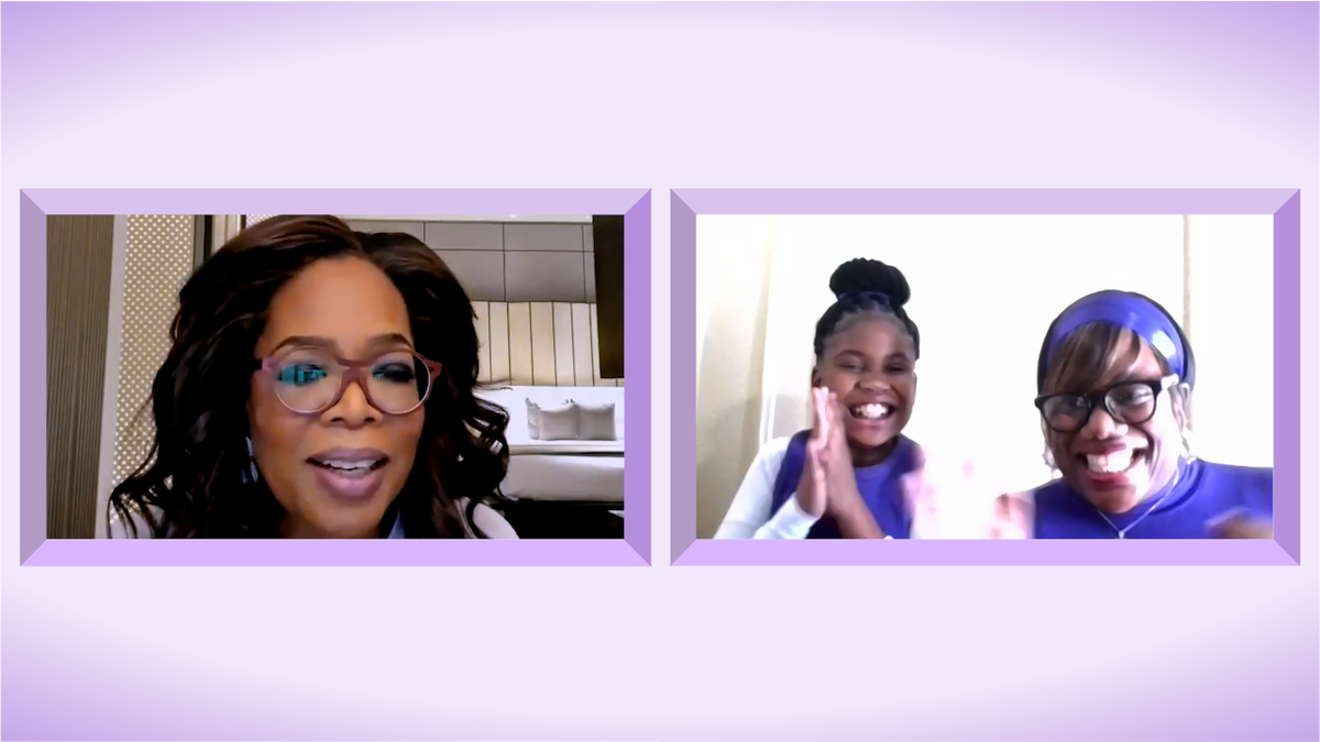 preview for Watch Oprah Surprise a Young Fan by Inviting Her to “The Color Purple” Premiere